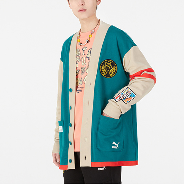 Puma Mix Badge Long Cardigan Logo
