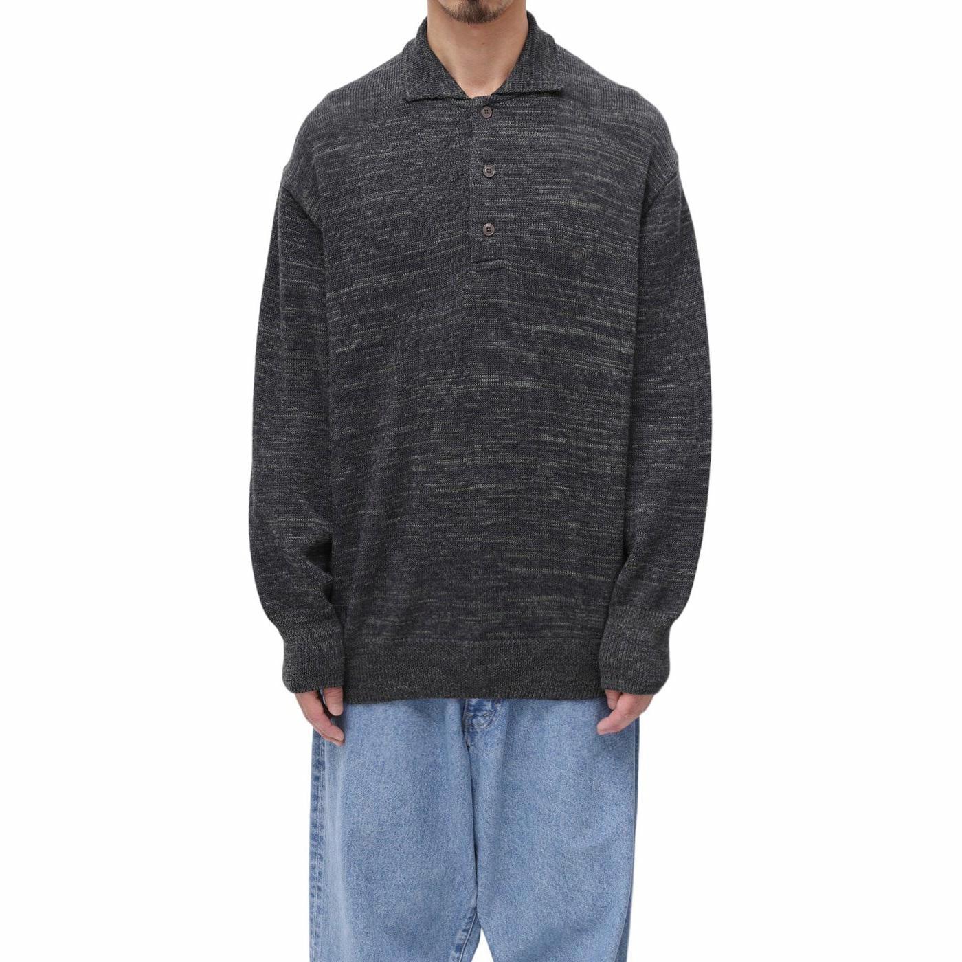 THE NORTH FACE PURPLE LABEL Merino Field Striped Polo Sweater Polo