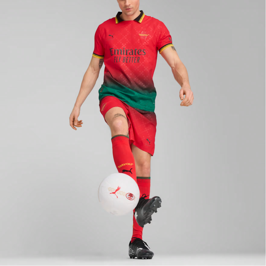 PUMA x AC MILAN x OFF-WHITE DRYCELLULTRAWEAVE logo