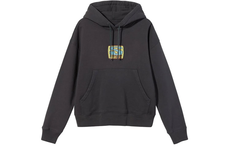 Stussy Agness Boxy Crop Hoodie Logo