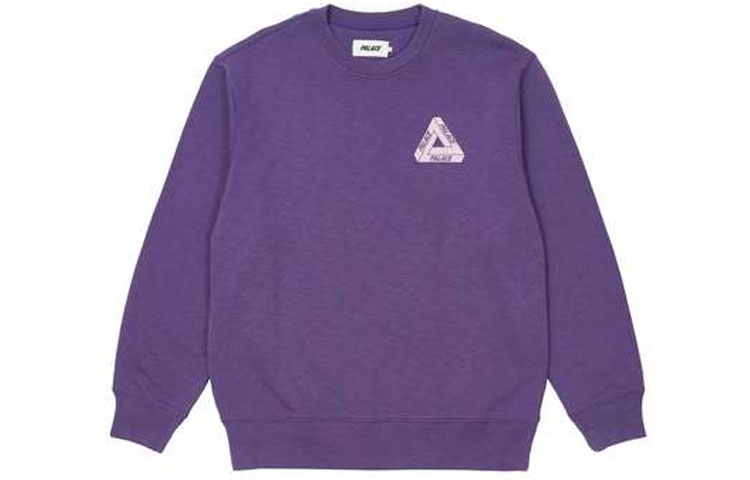 PALACE FW21 Slub Crew Purple Logo