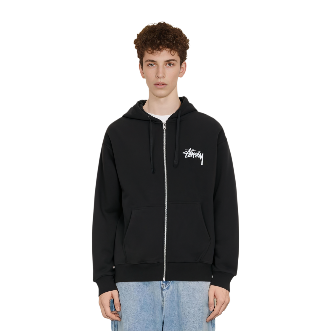 Stussy FW23 CLASSIC DOT ZIP HOODIE Logo