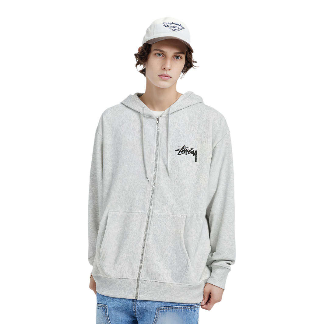 Stussy FW23 CLASSIC DOT ZIP HOODIE Logo