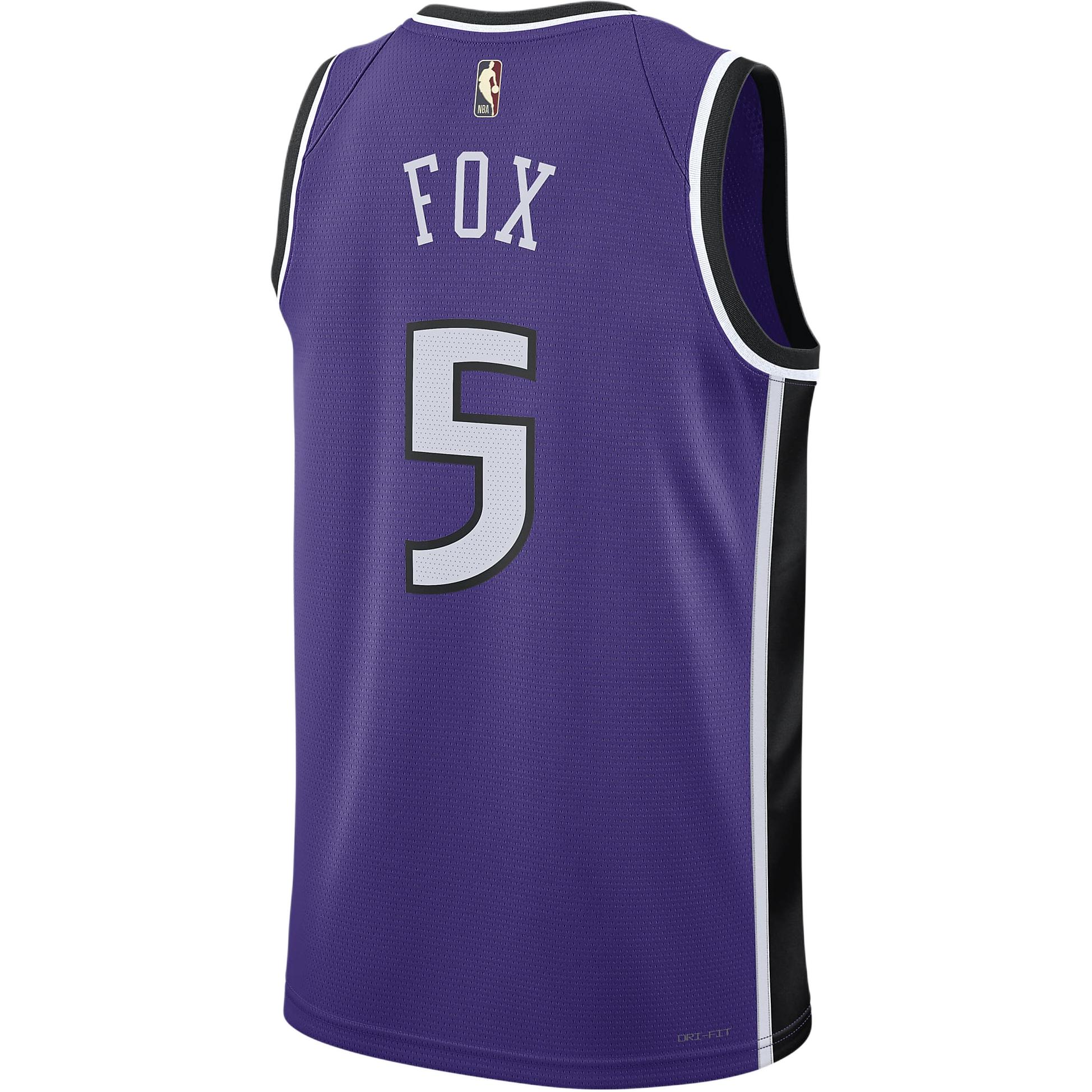 Nike x NBA Dri-FitSacramento Kings De'Aaron Fox Hardwood Classics logo