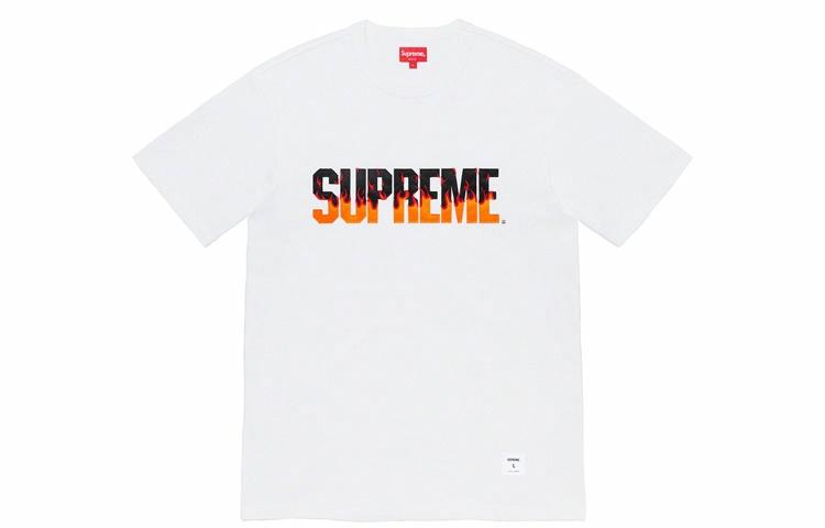 Supreme FW19 Week 1 Flame SS Top logoT