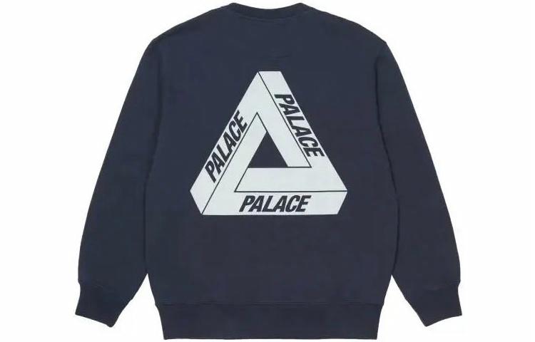 PALACE FW21 Slub Crew Navy Logo