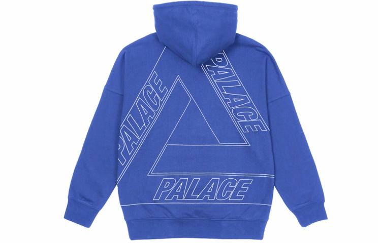PALACE FW21 ULTIMO Jumbo Tri-Ferg Drop Shoulder Hood Navy Logo