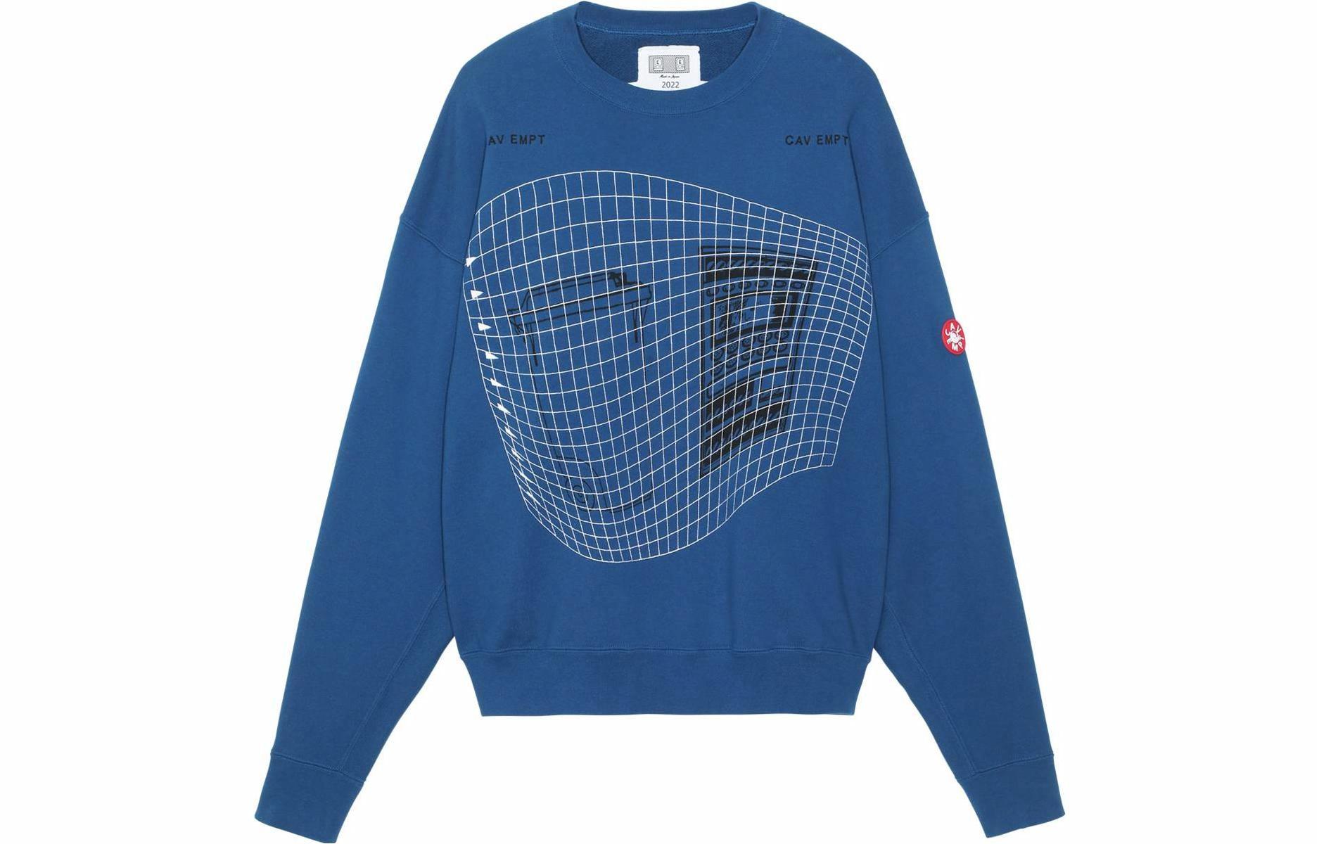 Cav Empt FW22 Waste Grid Crew Neck