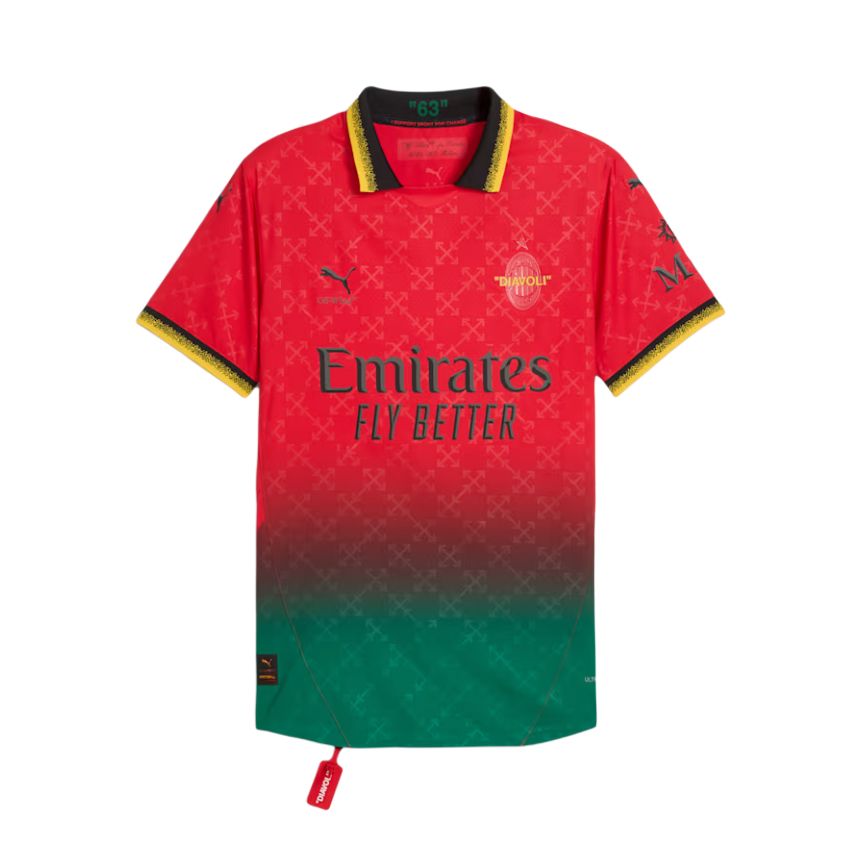 PUMA x AC MILAN x OFF-WHITE DRYCELLULTRAWEAVE logo