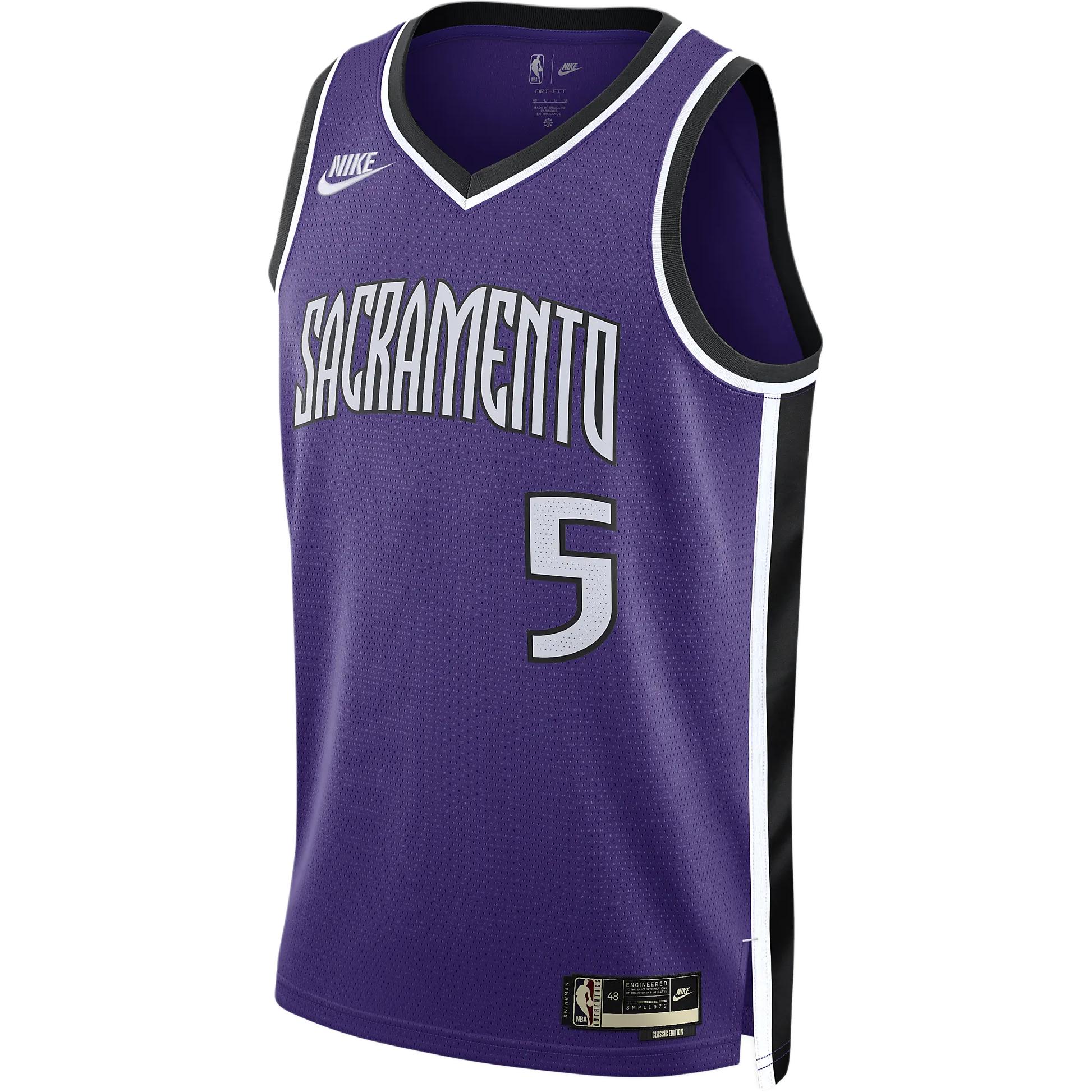Nike x NBA Dri-FitSacramento Kings De'Aaron Fox Hardwood Classics logo