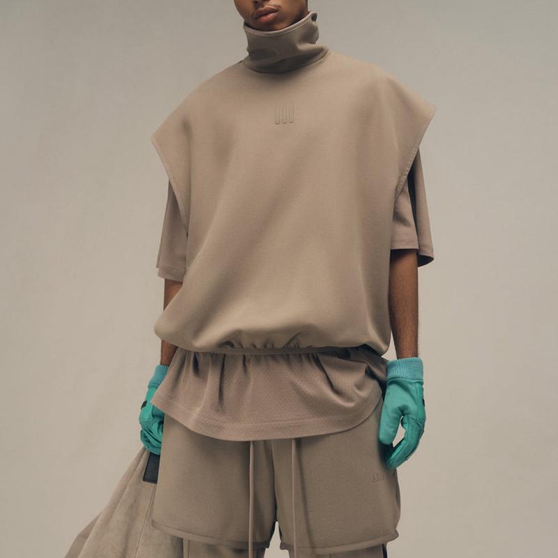 Fear of God Athletics x adidas SS24 Suede Fleece Muscle Mock Neck